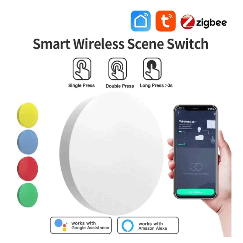 Home Assistant Tuya - Tuya ZigBee 스마트 무선 버튼 장면