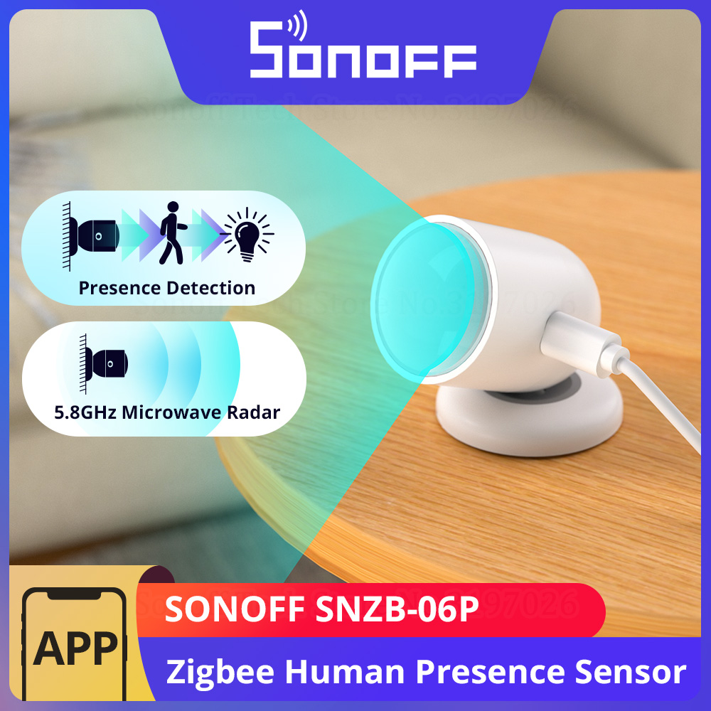 Sonoff Mini R4 - SONOFF SNZB-06P Zigbee 인간 존재 센서
