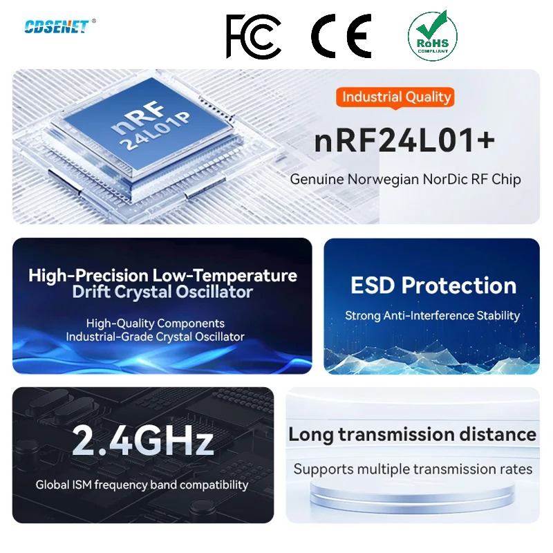 Smart Home Module Iot - 2pcs nRF24L01+ PA LNA 2.4GHz 무선