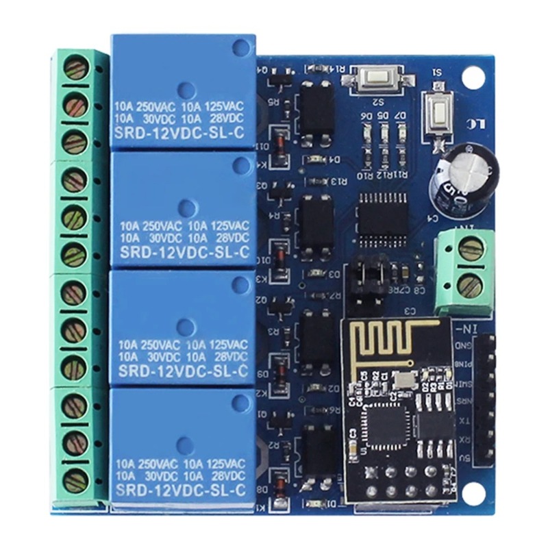 Smart Home Module Iot - ESP8266 ESP-01 4방향 WiFi 릴레이 모듈