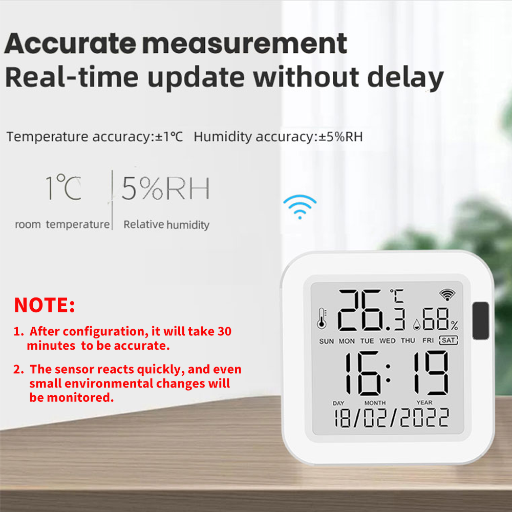 스마트 온도계 습도계 Tuya WiFi 온도 및 습도  - Home Assistant Tuya 리뷰 및 가격
