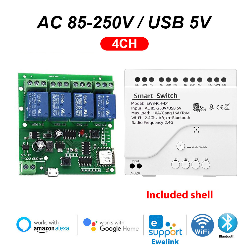 스마트 WiFi 도어 릴레이 스위치 Tuya Eweli - Smart Relay Tuya 리뷰 및 가격