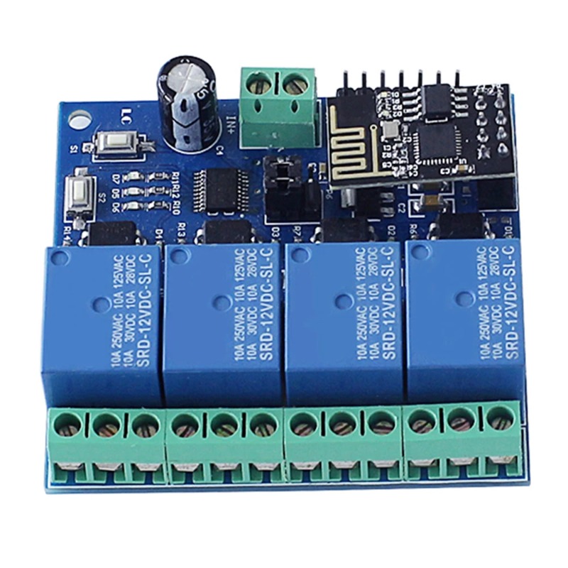 ESP8266 ESP-01 4방향 WiFi 릴레이 모듈 - Smart Home Module Iot 리뷰 및 가격