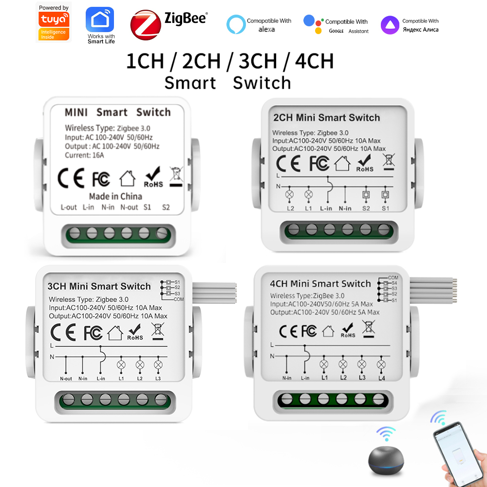 Tuya Zigbee 3.0 스마트 스위치 1/2/3/ - Smart Relay Tuya 리뷰 및 가격