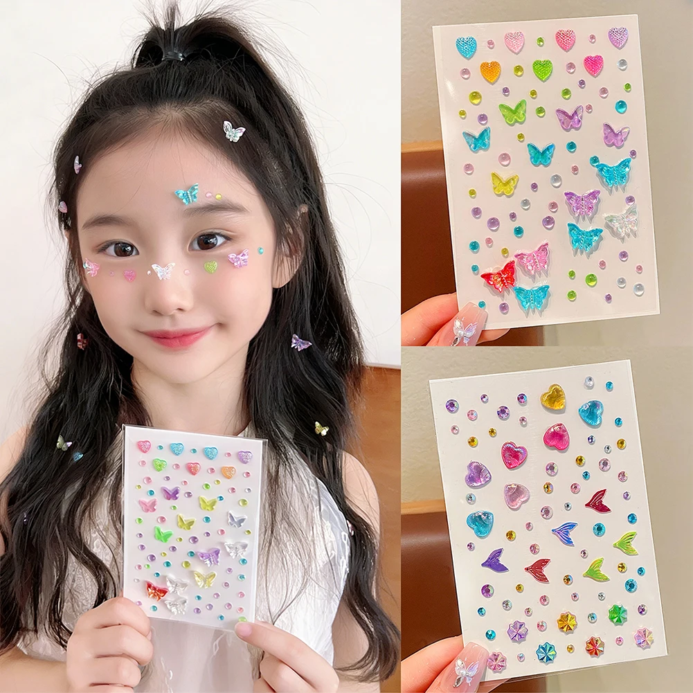 크리스탈 라인스톤 나비 글리터 스티커 반짝이는 오로라  - Shelly 리뷰 및 가격