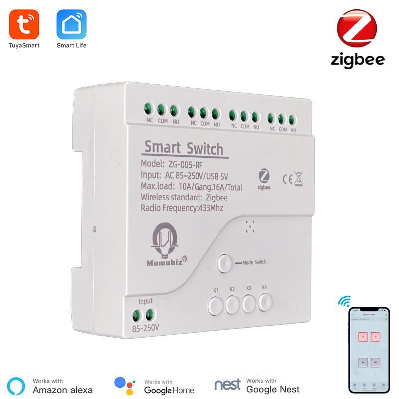 Tuya 스마트 Zigbee 220V 스위치 Ding  - Tuya 4 Channel 리뷰 및 가격