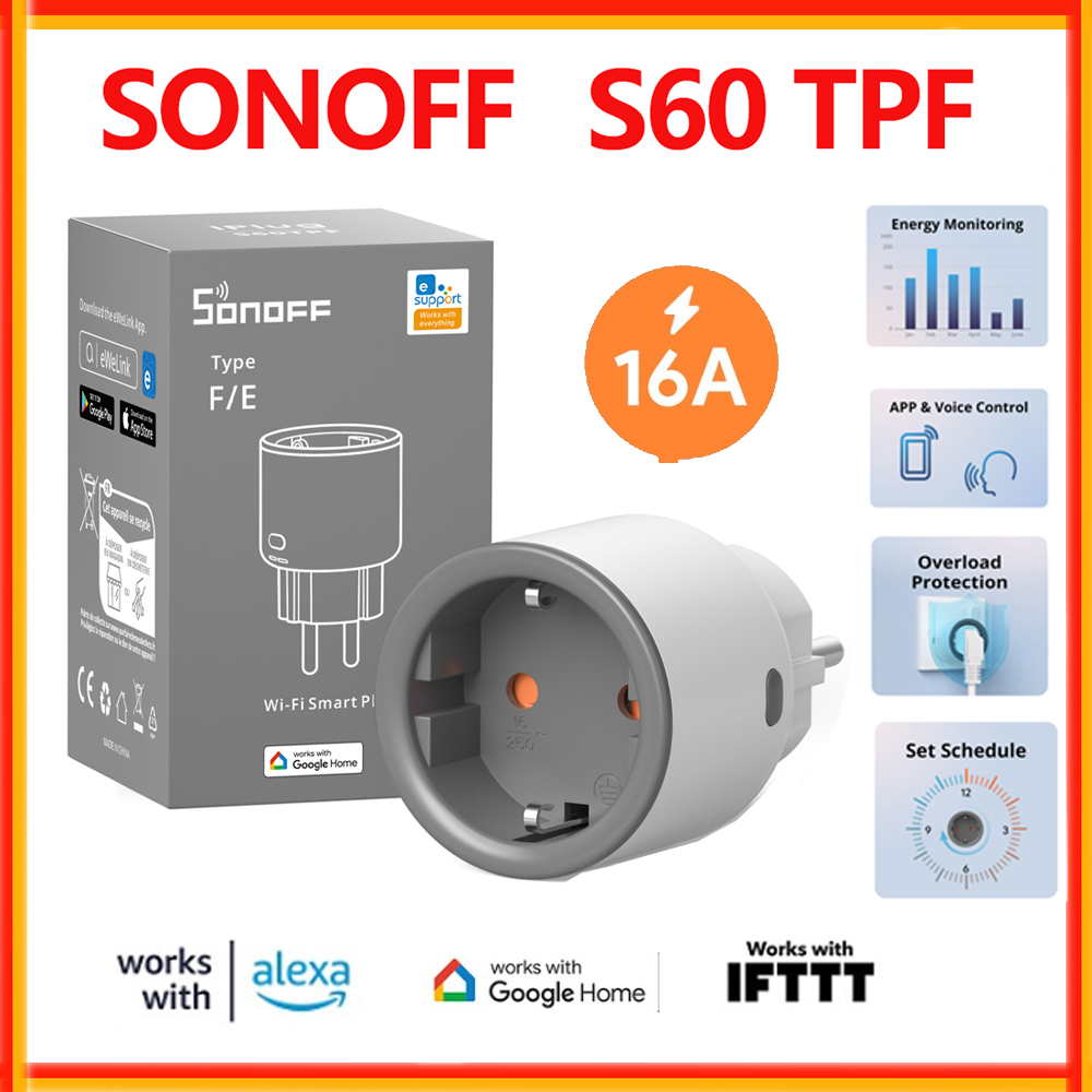 SONOFF S60 TPF EU 와이파이 스마트 플러그 - Sonoff Mini R4 리뷰 및 가격