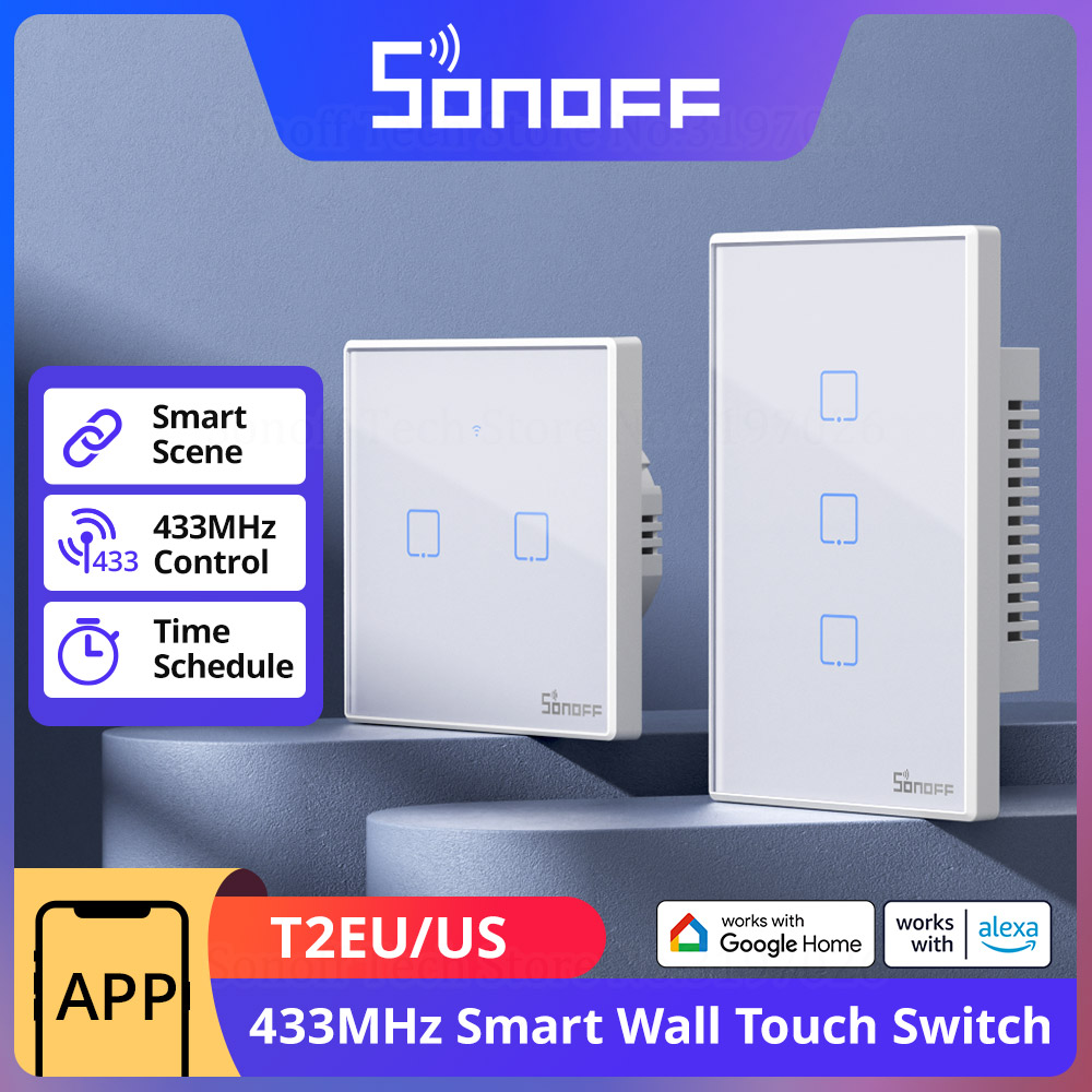 SONOFF T2 EU/US 벽 스마트 스위치 433M - Sonoff Mini R4 리뷰 및 가격
