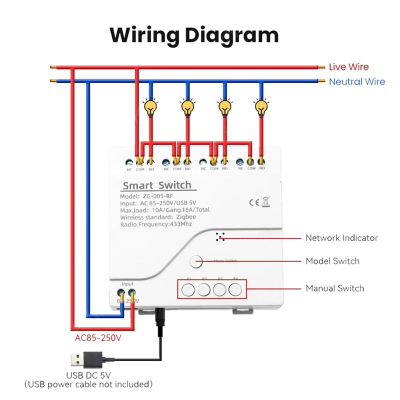 5채널 Tuya Zigbee 스마트 스위치 모듈, RF - Smart Relay Tuya 리뷰 및 가격