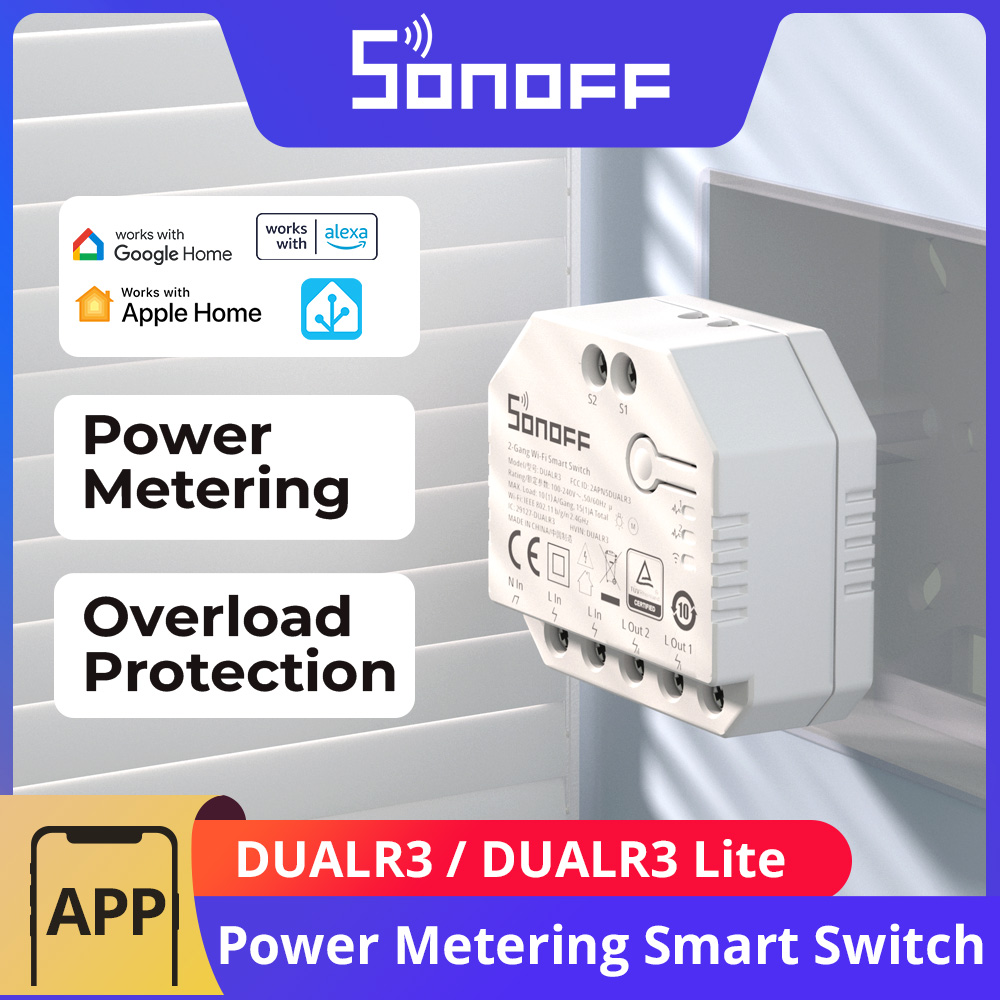 SONOFF DUALR3 / DUALR3 Lite 2갱 - Sonoff Mini R4 리뷰 및 가격