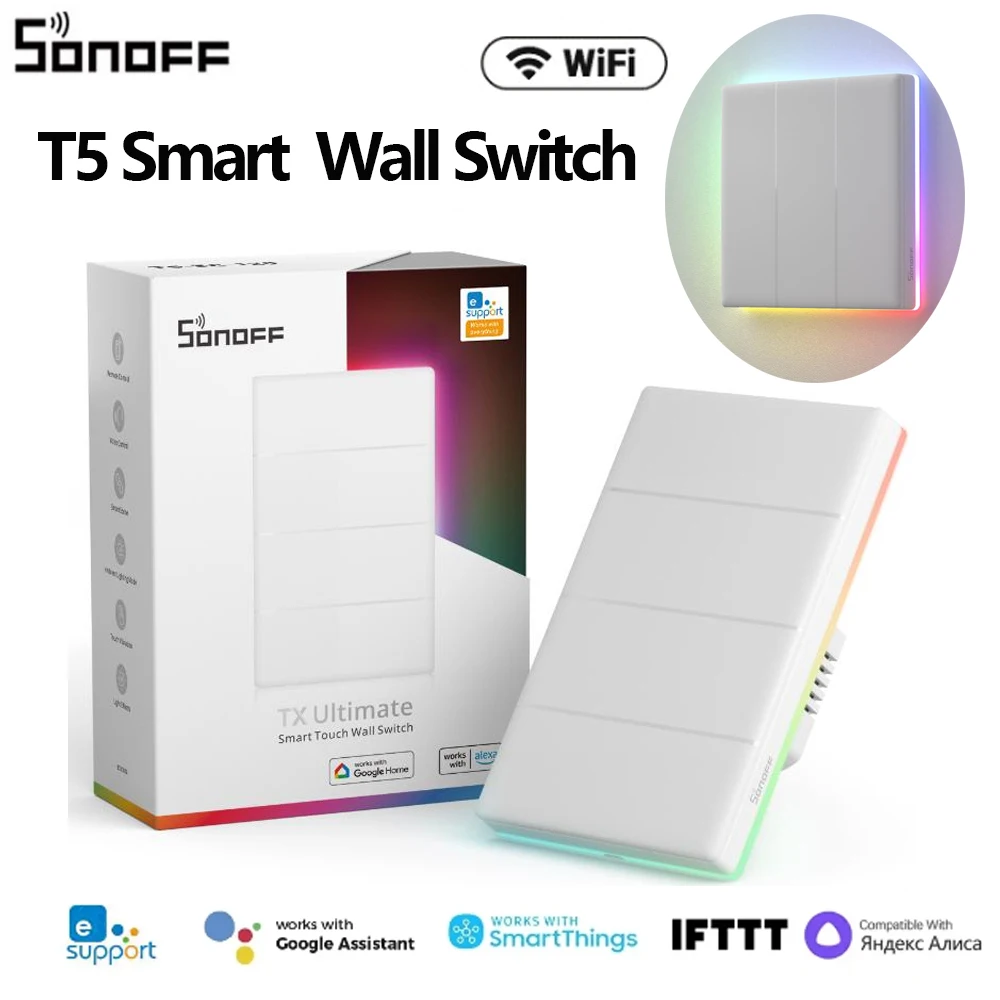 SONOFF Ultimate T5 스마트 월 스위치 T - Sonoff 리뷰 및 가격